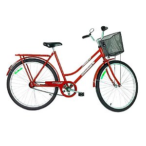 BICICLETA MONARK TROPICAL FREIO A PE CONTRA PEDAL ARO 26 VERMELHO