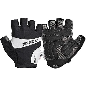 LUVA PARA CICLISMO ARBOK DEDO CURTO EVOLUTION PRETO/BRANCO TAM. M SEM VELCRO