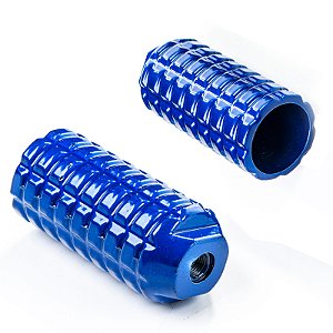 APOIO PEDALEIRA BIKE TROLHÃO DE ALUMÍNIO AZUL (PÉZINHO)