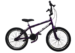 BICICLETA ARO (20) MASCULINA COR CROMOCOLOR VIOLETA S/MARCHA MARCA MILANO FREESTYLE M1