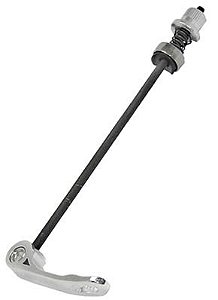 HASTE TRASEIRA COM BLOCAGEM RAPIDA COMPLETA ALUMINIO NATURAL M5X180MM