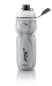 GARRAFA SQUEEZE TERMICA 600ML PTK LINE BRANCA -
