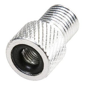ADAPTADOR DE VALVULA PRESTA P/SCHRD ALUMINIO NATURAL