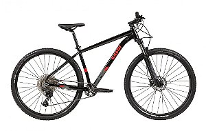 BICICLETA MTB ARO (29) CALOI EXPLORER PRO SHIMANO DEORE 11VELOCIDADES FREIO DISC HIDRÁULICO TAMANHO 19 (G) COR PRETO