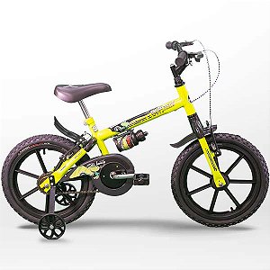 BICICLETA TK3 TRACK ARO 16 INFANTIL AMARELO/NEON