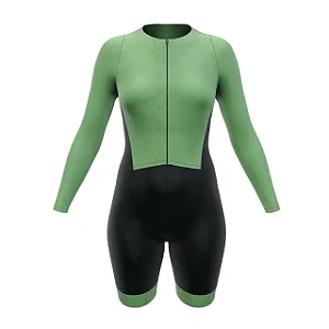 MACAQUINHO FEMININO CICLISMO MARCIO MAY SPORT PISTACHE TAMANHO M