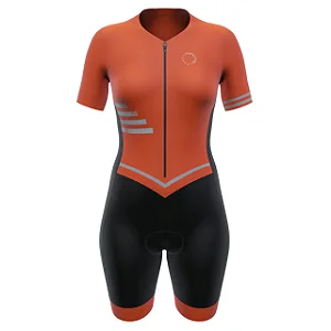 MACAQUINHO FEMININO CICLISMO MARCIO MAY SPORT ORANGE TAMANHO P