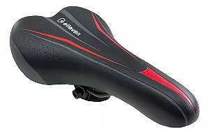 BANCO SELIM ELLEVEN RIDE II PRETO/VERMELHO TAMANHO 170MM