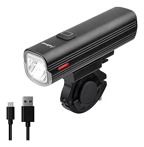 FAROL BIKE ELLEVEN 1000 LUMENS RECARREGÁVEL USB