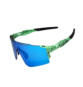 OCULOS CICLISMO ELLEVEN XQ550 LENTE POLICARBONATO COLORS UV400 VERDE AGUA