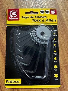 JOGO CHAVE ALLEN+TORX  8 PÇS SQ