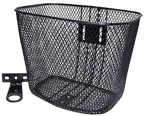 CESTA PARA ARO 20 OVAL ACO PRETO C/SUP E C/HASTE