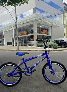 BICICLETA ARO (20) MASCULINA COR AZUL S/ MARCHA DNZ