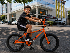BICICLETA ARO (20) MASCULINA COR LARANJA NEON S/ MARCHA PRO-X SERIE 5 LIMITED EDITION OVER
