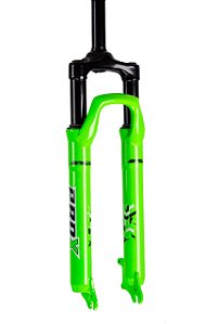 GARFO DE SUSPENSAO PRO-X 100MM ACO VERDE NEON S/TRAVA PARA ARO 26