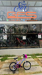 BICICLETA ARO (16) FEMININA COR LILAS S/ MARCHA ATHOR BABY