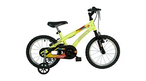 BICICLETA ARO (16) MASCULINA AMARELO NEON S/MARCHA ATHOR BABY
