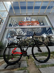 BICICLETA MTB ARO 29 ZT3 ALUMINIO 21V IMPORTADO FREIO DISC MECÂNICO 19 (G) GRAFITE/LARANJA NEON