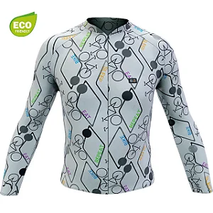 CAMISA CICLISMO MASCULINA MARCIO MAY FUNNY WHITE BIKE REPEAT TAMANHO M
