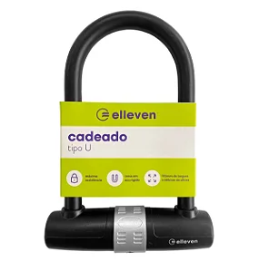 CADEADO PARA BIKE ELLEVEN MODELO TIPO "U" 170X245MM