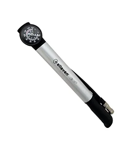BOMBA PARA BICICLETA ELLEVEN MINI ALUMINIO COM MANGUEIRA