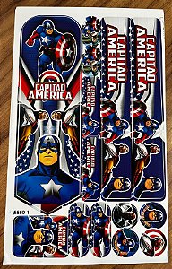 ADESIVO PARA QUADRO DE BIKE CAPITÃO AMERICA