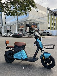 SCOOTER ELETRICA AUTOPROPILIDO 48V 1000W DUOS E-TREK AZUL METÁLICO