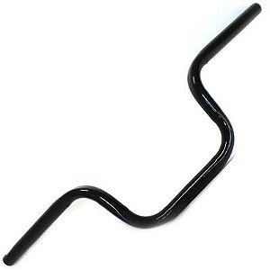 GUIDÃO DE MTB CROSS 4 PARAFUSOS TITAN  22,2X640MM  ALTO AÇO PRETO