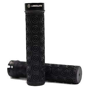 PAR DE MANOPLA PUNHO BIKE MTB ABSOLUTE PRETO BORRACHA