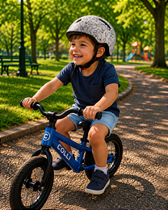 CAPACETE INFANTIL GRAFITE/PRETO PTK BABY SKY S/ LED COM APOIO DE NUCA TAMANHO P (48 - 52)