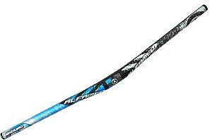 GUIDAO MTB ALFAMEQ 31,8X720MM ALUMINIO PRETO/AZUL