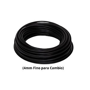CONDUITE CAMBIO COM TEFLON 20 METROS 4MM PRETO