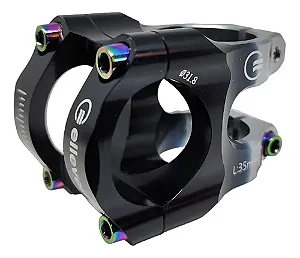 SUPORTE MESA DE GUIDÃO MTB ELLEVEN PRETO/PRATA 45MM X 31.8MM ALUMINIO