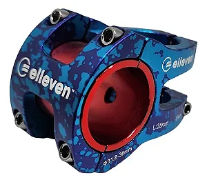 SUPORTE MESA DE GUIDÃO MTB ELLEVEN ROXO/AZUL 35MM X 31.8MM ALUMINIO