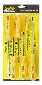 JG CHAVE DE FENDA/PHILLIPS FERTAK 6 PCS