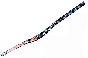GUIDAO MTB ALFAMEQ 31,8X720MM ALUMINIO PRETO/LARANJA