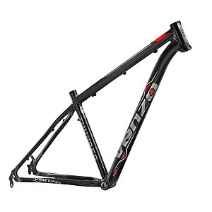 QUADRO MTB 29  ALUMÍNIO VENZO THUNDER TAMANHO 19 (L) PRETO/VERMELHO
