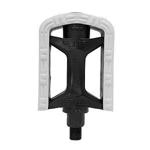 PEDAL METALCICLO BICOLOR EXPORT 1/2 BRANCO SEM ESFERA “EIXO FINO”