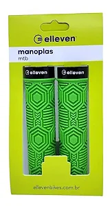 PAR DE MANOPLA PUNHO BIKE MTB ELLEVEN VERDE BORRACHA