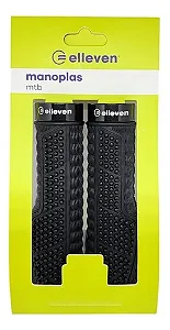 PAR DE MANOPLA PUNHO BIKE MTB ELLEVEN  ERGONOMICA PRETO BORRACHA CONFORT