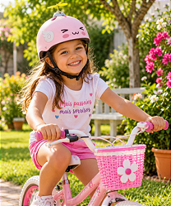 CAPACETE INFANTIL CHAPEUZINHO ELLEVEN ROSA S/LED TAMANHO ÚNICO