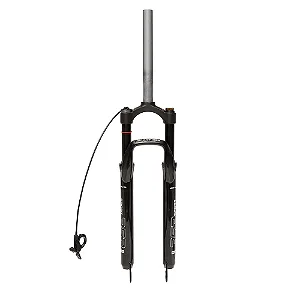 SUSPENSAO 29 AÇO E ALUMINIO 28.6 COM REGULAGEM E COM BOTÃO TRAVA NO GUIDÃO
