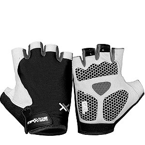 LUVA CICLISMO MATTOS RACING  PRETO/CINZA TAMANHO M