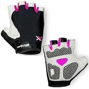 LUVA CICLISMO MATTOS RACING PRETO/PINK TAMANHO P