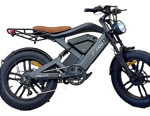 BICICLETA ELÉTRICA AUTOPROPELIDO INOW X100 SERIES 1000W SUSPENSÃO DUPLA PRETO/MARRON AUTONONIA 60KM