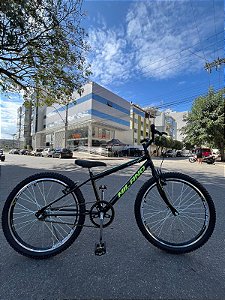 BICICLETA ARO (24) MASCULINA COR PRETO SEM MARCHA MARCA MILANO QUADRO REBAIXADO