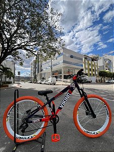 BICICLETA MTB FREERIDE ARO (26) VIKINGX TUFF X-25 CAMBIO 8 VELOCIDADES(1x8) FREIO DISCO HIDRÁULICO COR RX/LAR