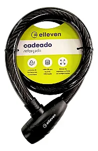 CADEADO ESPIRAL CHAVE 1,2M X 25MM PRETO