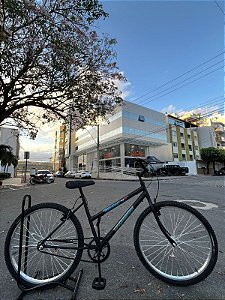 BICICLETA ARO (26) MASCULINA PERSONALIZADA SUNDOWN SEM MARCHA FREIOS V-BRAKE COR PRETO (USADA)