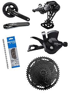 KIT TRANSMISSÃO SHIMANO DEORE 12V M6100 - C/ CASSETE (11/51)